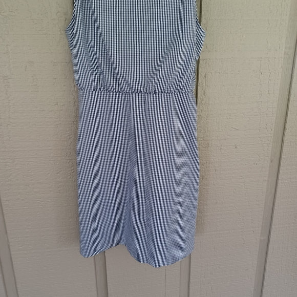 Cinq A Sept Gaby Gingham Mini Dress 12 Women Preppy Cotton Blend Button Tie - Picture 7 of 12